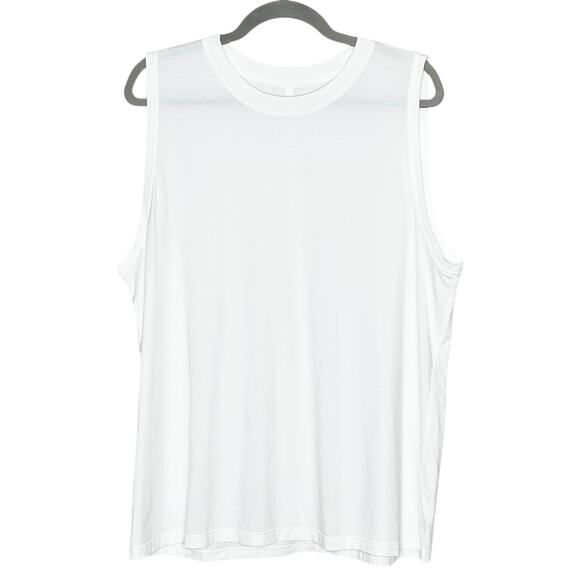 Lululemon All Yours Tank Top Sleeveless Stretch Cotton Breathable In White 12 - Picture 5 of 9